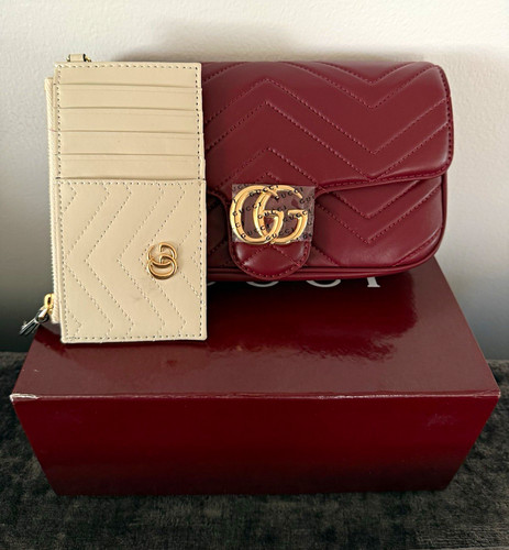 Gucci marmont burgundy - gucci,